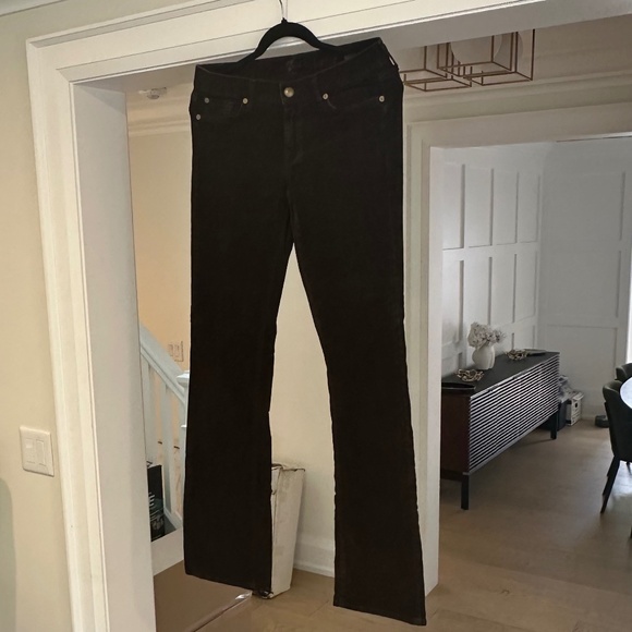 7 for All Mankind Chocolate Brown Bootcut Cords - Size 29 - Picture 4 of 14